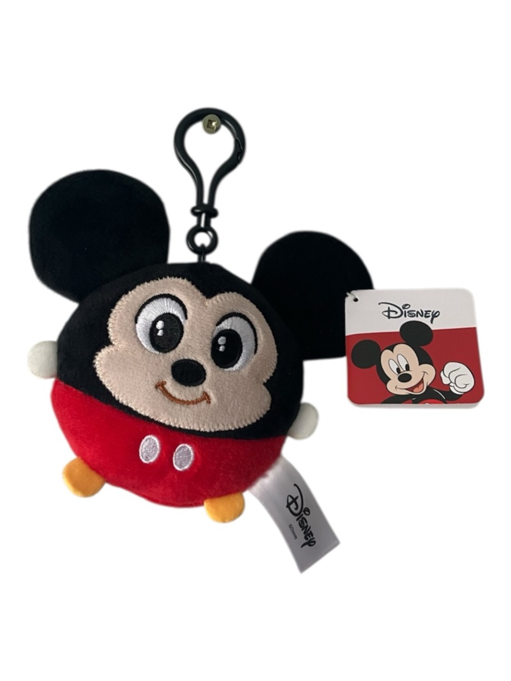 NEW Disney Mickey Mouse Plush Backpack Clip-On Keychain Soft Stuffed Animal Cute